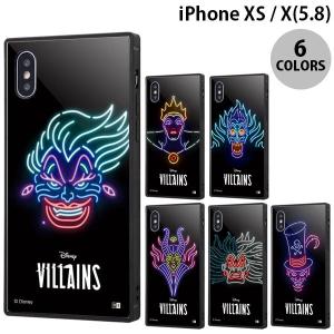 iPhoneXS / iPhoneX ケース ingrem iPhone XS / X ディズニーヴィラン ネオンサイン 耐衝撃ケース KAKU トリプルハイブリッド イングレム ネコポス送料無料｜ec-kitcut