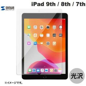 iPad フィルム SANWA サンワサプライ iPad 9th / 8th / 7th 液晶保護強化ガラスフィルム LCD-IPAD102G ネコポス可｜ec-kitcut