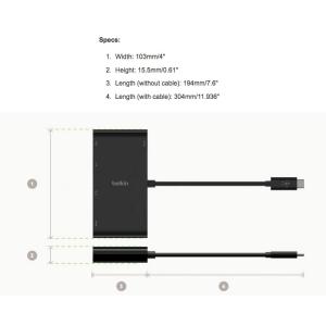 BELKIN ベルキン USB-C マルチメデ...の詳細画像2
