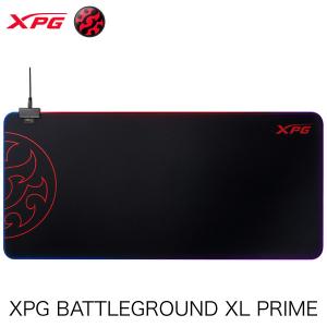 XPG エックスピージー BATTLEGROUND XL PRIME RGB ライティング ゲーミングマウスパッド CORDURA 生地 極厚4mm ブラック ネコポス不可｜ec-kitcut