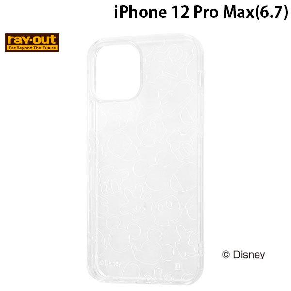 Ray Out レイアウト iPhone 12 Pro Max ディズニーキャラクター TPUソフト...