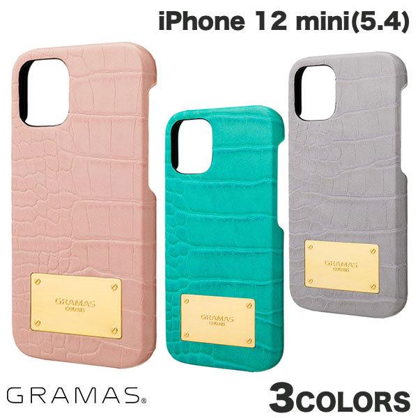 iPhone 12 mini ケース GRAMAS iPhone 12 mini Croco Emb...