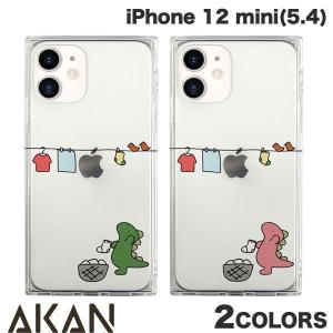 iPhone 12 mini ケース AKAN iPhone 12 mini ソフトスクウェアケース おしごとザウルス お洗濯  エイカン ネコポス可｜ec-kitcut