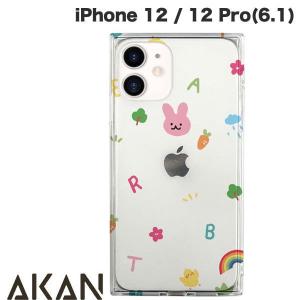 iPhone 12 / 12 Pro ケース AKAN エイカン iPhone 12 / 12 Pro ソフトスクウェアケース ピンクウサギ AK19202i12P ネコポス可｜ec-kitcut