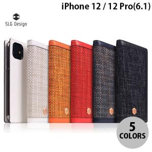 SLG Design エスエルジー デザイン iPhone 12 / 12 Pro Edition Calf Skin Leather Diary 本革 ベルギーファブリック 手帳型ケース ホワイト ネコポス不可