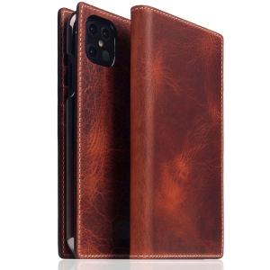 SLG Design エスエルジー デザイン iPhone 12 Pro Max Badalassi Wax case 本革 手帳型ケース ブラウン SD19750i12PM ネコポス不可