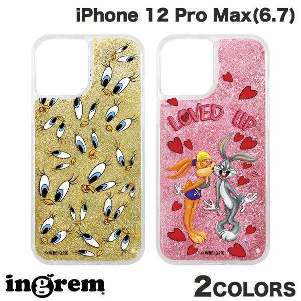 ingrem iPhone 12 Pro Max  ルーニー・テューンズ ラメ グリッターケース イ...
