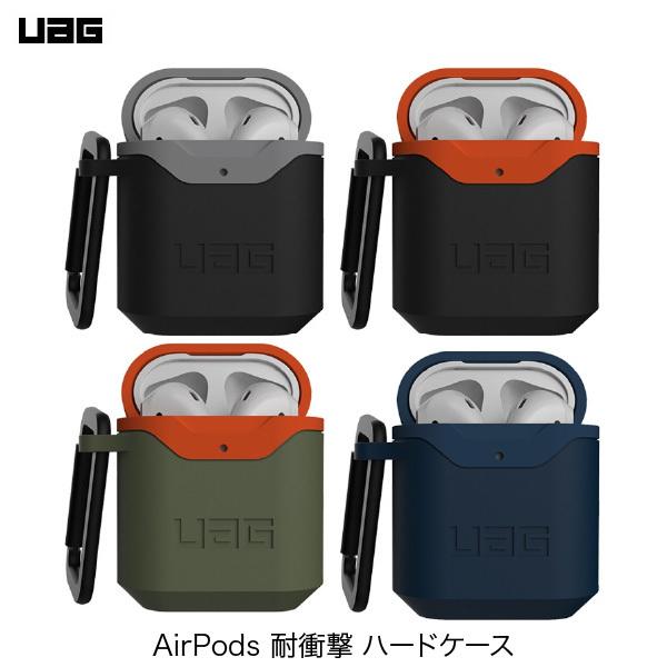 UAG AirPods 第1世代 / 2世代 耐衝撃 ハードケース カラビナ付き ユーエージー ネコ...