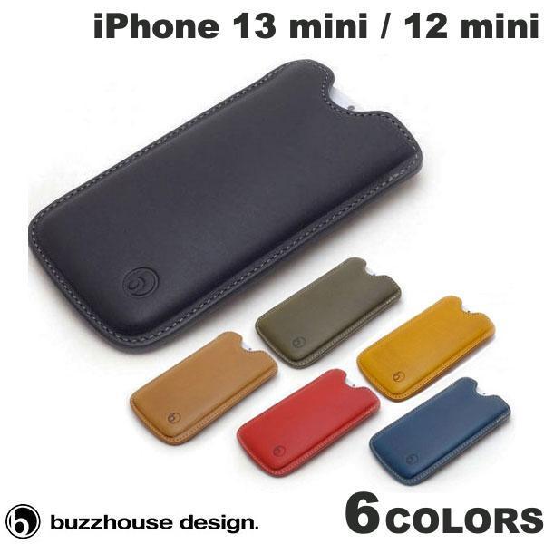 buzzhouse design iPhone 13 mini / 12 mini ハンドメイドレザ...