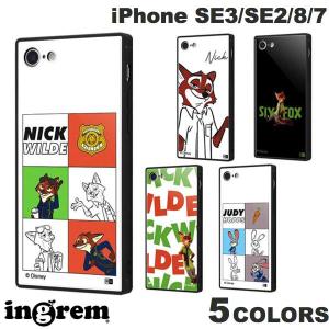 ingrem iPhone SE 第3世代 / SE 第2世代 / 8 / 7 ディズニーキャラクター 耐衝撃ケース KAKU トリプルハイブリッド  イングレム ネコポス送料無料