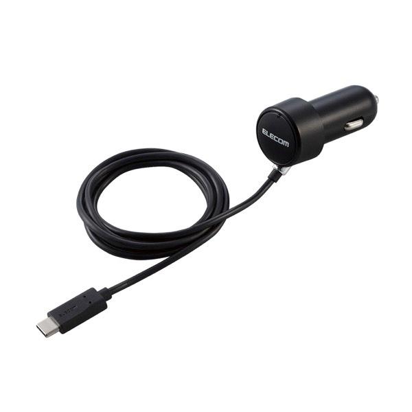 エレコム ELECOM カーチャージャー USB Type-C ストレートタイプ 1.5m 3.0A...