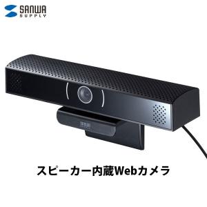 PCカメラ SANWA サンワサプライ スピーカー内蔵Webカメラ 200万画素 CMS-V48BKN ネコポス不可