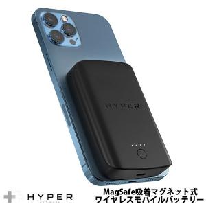 モバイルバッテリー HYPER++ ハイパー HyperJuice MagSafe吸着マグネット式ワイヤレスモバイルバッテリー 5000mAh 7.5W HP-HJ-WL61TC ネコポス送料無料｜ec-kitcut