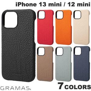 GRAMAS iPhone 13 mini / 12 mini Shrunken-calf Leather Shell Case 本革  グラマス ネコポス不可｜ec-kitcut