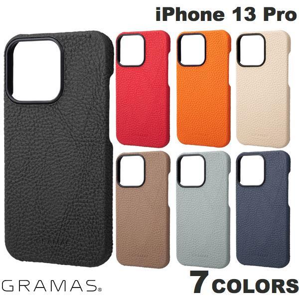 GRAMAS iPhone 13 Pro Shrunken-calf Leather Shell C...