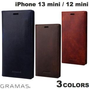 iPhone13mini 12mini ケース GRAMAS iPhone 13 mini/12 mini Museum-calf Leather Book Case 本革 グラマスの商品画像