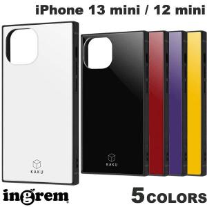 ingrem iPhone 13 mini / 12 mini 耐衝撃ハイブリッドケース KAKU  イングレム ネコポス送料無料｜ec-kitcut