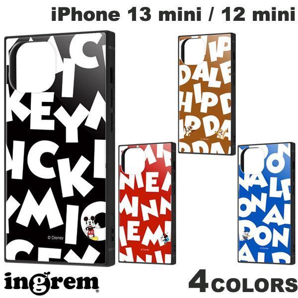 ingrem iPhone 13 mini / 12 mini ディズニーキャラクター 耐衝撃ハイブ...