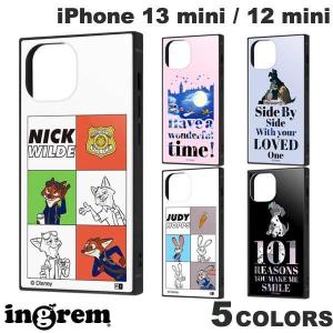 ingrem iPhone 13 mini / 12 mini ディズニーキャラクター 耐衝撃ハイブリッドケース KAKU  イングレム ネコポス送料無料｜ec-kitcut