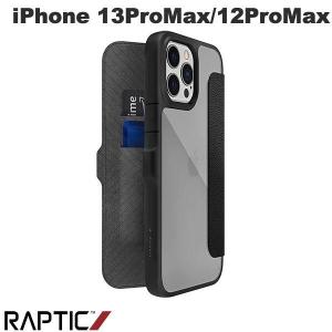 RAPTIC ラプティック iPhone 13 Pro Max / 12 Pro Max Urban Folio 手帳型ハイブリッドケース Black RT_IMLCSPLUF_BK ネコポス送料無料 TSCP