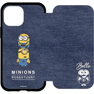 gourmandise グルマンディーズ iPhone 13 mini IIIIfi+ イーフィット Flip ケース 怪盗グルー/ミニオンズシリーズ ボブ&スチュアート ネコポス