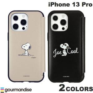 iPhone13Pro ケース gourmandise iPhone 13 Pro IIIIfi+ イーフィット Flip ケース ピーナッツ スヌーピー グルマンディーズ ネコポス