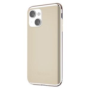 motomo モトモ iPhone 13 INO LINE INFINITY CLEAR CASE Chrome Gold Beige MT21567i13BG ネコポス送料無料｜ec-kitcut