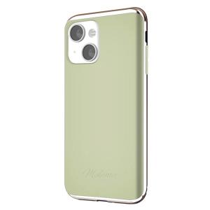 motomo モトモ iPhone 13 INO LINE INFINITY CLEAR CASE Chrome Gold Moss Green MT21568i13GR ネコポス送料無料｜ec-kitcut