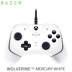 Razer レーザー Wolverine V2 Xbox Series X / S / One / PC Windows 10 対応 有線 ゲームパッド Mercury White RZ06-03560200-R3M1 ネコポス不可