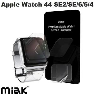 miak ミアック Apple Watch 44mm SE 第2世代 / SE / 6 / 5 / 4 セルフヒーリング 液晶保護フィルム 光沢 2枚入り MA22175AW ネコポス可｜ec-kitcut