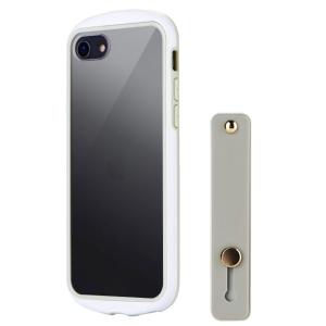 LEPLUS ルプラス NEXT iPhone SE 第3世代 / SE 第2世代 / 8 耐衝撃 薄型 背面クリアケース Duality スマホベルト付属 ホワイト ネコポス