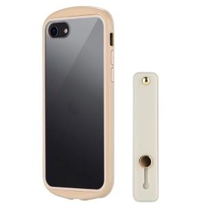 LEPLUS ルプラス NEXT iPhone SE 第3世代 / SE 第2世代 / 8 耐衝撃 薄型 背面クリアケース Duality スマホベルト付属 ベージュ ネコポス