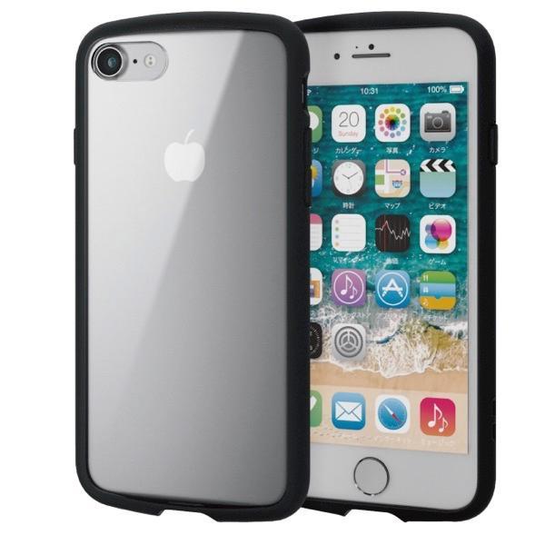 エレコム ELECOM iPhone SE 第3世代 / SE 第2世代 / 8 / 7 ハイブリッ...