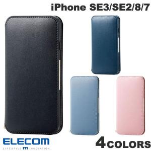 エレコム iPhone SE 第3世代 / SE 第2世代 / 8 / 7 レザーケース 手帳型 NEUTZ 磁石付き  ネコポス送料無料｜ec-kitcut