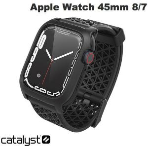 Catalyst カタリスト Apple Watch 45mm Series 7 衝撃吸収ケース ステルスブラック CT-ADAW2145-BK ネコポス バンド一体