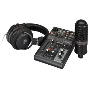 YAMAHA AG03MK2 LSPK Live Streaming Pack / AG03MK2 ミキサー / YCM01 / YH-MT1 オールインワン ライブストリーミングパック ブラック ネコポス不可｜ec-kitcut