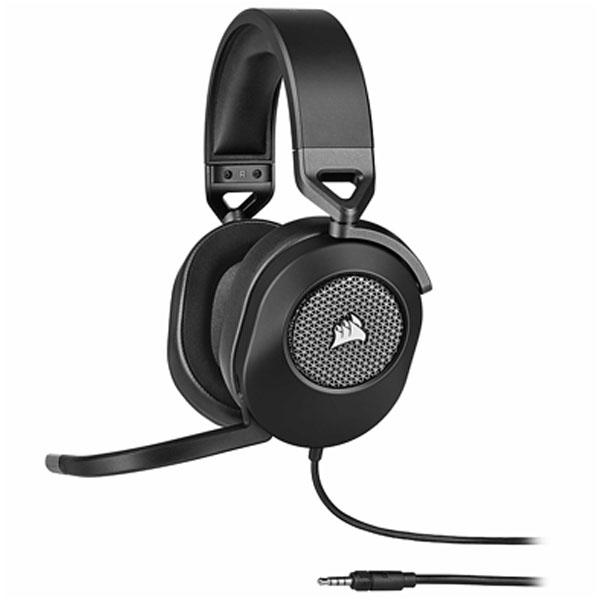 Corsair HS65 SURROUND 3.5mm 有線 ゲーミングヘッドセット Carbon ...