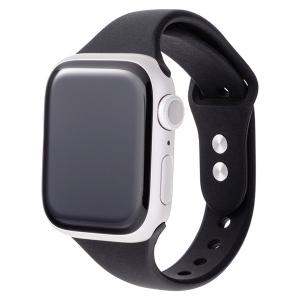 GRAMAS グラマス Apple Watch 41 / 40 / 38mm COLORS Slim Silicone Band アーバンブラック CWBSS-AW02BLK ネコポス可｜ec-kitcut