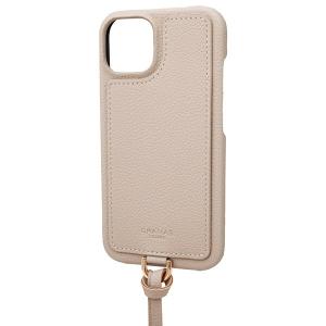 GRAMAS COLORS グラマス カラーズ iPhone 14 Shrink PUレザー ショルダーストラップケース サンド CSSSH-IP19SBG ネコポス