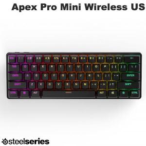 SteelSeries Apex Pro Mini Wireless US 英語配列 有線 2.4GHz Bluetooth ワイヤレス テンキーレスメカニカルゲーミングキーボード ネコポス不可｜ec-kitcut