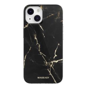 MagEasy マグイージー iPhone 14 MARBEL PCxTPU ハイブリッドケース Pearl Black ME_INNCSPTMB_PB ネコポス送料無料