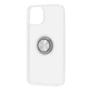 ingrem イングレム iPhone 14 / 13 TPUソフトケース リング付 シルバー IN-P36TC30/SVM ネコポス