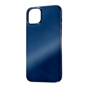 ingrem イングレム iPhone 14 Plus TPUソフトケース MIRROR ブルー IN-P38HT2M/AM ネコポス