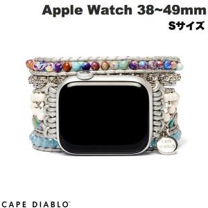 CAPE DIABLO ケープディアブロ Apple Watch 38~45mm 天然石バンド ハンドメイド オーシャンジャスパー Sサイズ CD23469AW ネコポス