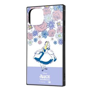 ingrem イングレム iPhone 14 / 13 ディズニーキャラクター 耐衝撃ハイブリッドケース KAKU アリス_フラワー IQ-DP36K3TB/AC5 ネコポス