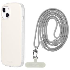 LEPLUS ルプラス iPhone 14 / 13 超軽量・極薄・耐衝撃ハイブリッドケース PALLET AIR STRAP ショルダーストラップ付属 ホワイトベージュ ネコポス送料無料｜ec-kitcut