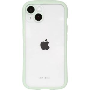 NATURAL design ナチュラルデザイン iPhone 14 / 13 背面型ケース マットラバー加工 CHROME-CLEAR ピスタチオ IP22-61-CHC09 ネコポス送料無料｜ec-kitcut