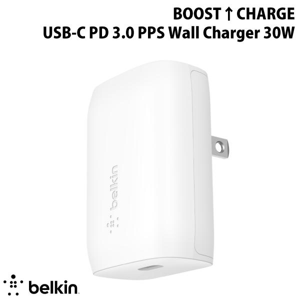 BELKIN BoostCharge USB Type-C 急速充電器 PD 3.0対応 30W 折...