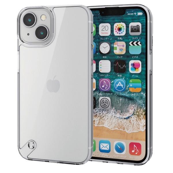 エレコム ELECOM iPhone 14 / 13 ハイブリッドケース クリア PM-A22AHV...