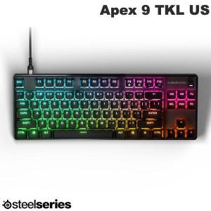 SteelSeries Apex 9 TKL US 英語配列 84キー 有線 テンキーレス メカニカルゲーミングキーボード OptiPointスイッチ ネコポス不可｜ec-kitcut